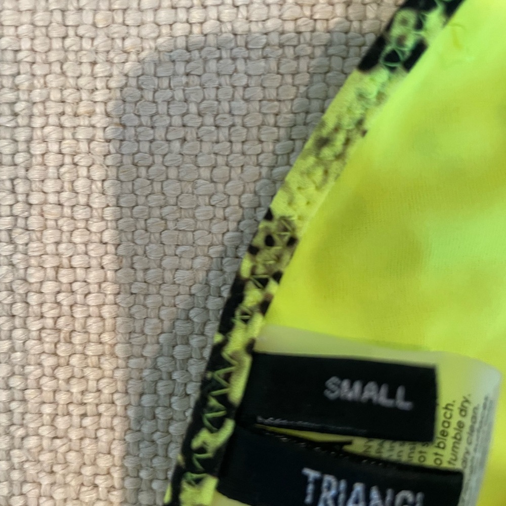 Triangl Swimwear Neon Yellow Snakeskin Bikini - Picture 8 of 10